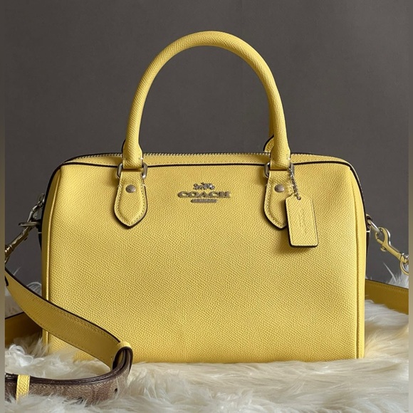 Coach Handbags - 💰SOLD - CH322 - Coach Rowan Satchel with Signature Canvas Detail